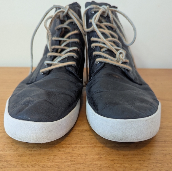 Blackstone Black Leather Lace-up Boots Mens EU 46 - Picture 9 of 16